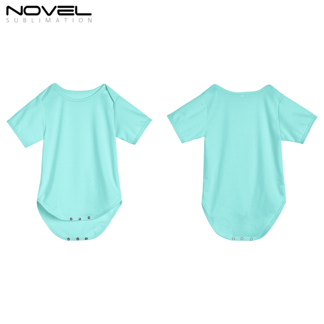 Sublimation Blank Polyester Color Baby Bobysuit Short Sleeve