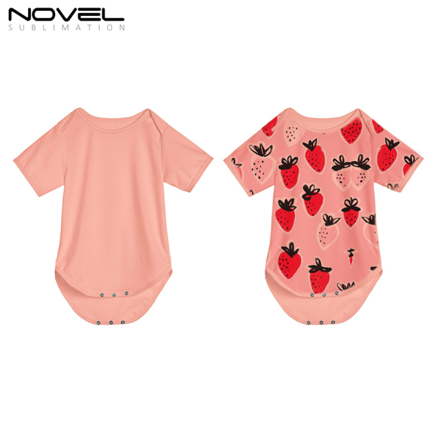 Sublimation Blank Polyester Color Baby Bobysuit Short Sleeve