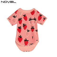 Sublimation Blank Polyester Color Baby Bobysuit Short Sleeve