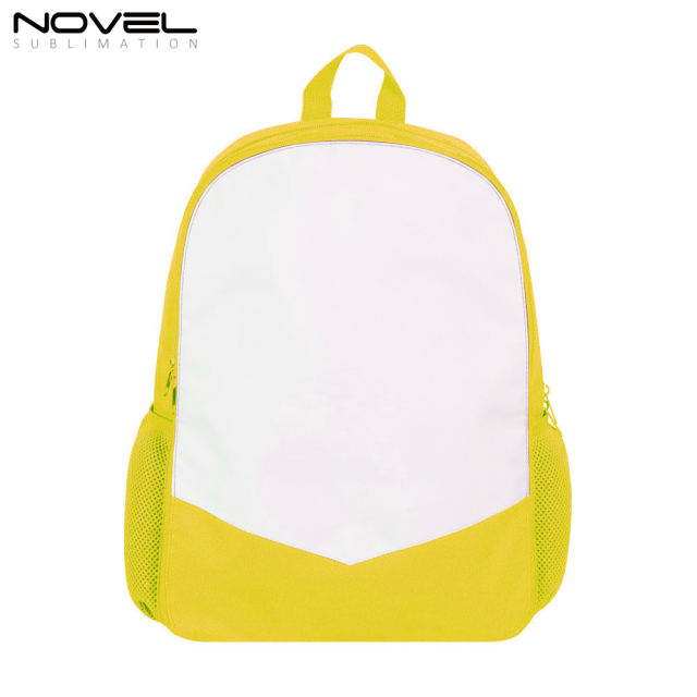 Sublimation Customized Backpack School Bag For Boys and Girls Blank Inverted Triangle Area For DIY Printing