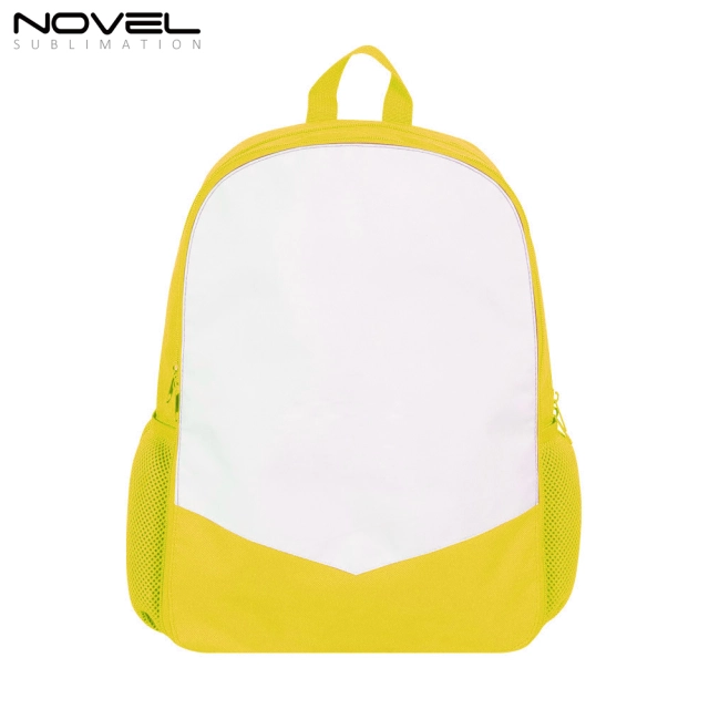 Sublimation Customized Backpack School Bag For Boys and Girls Blank Inverted Triangle Area For DIY Printing