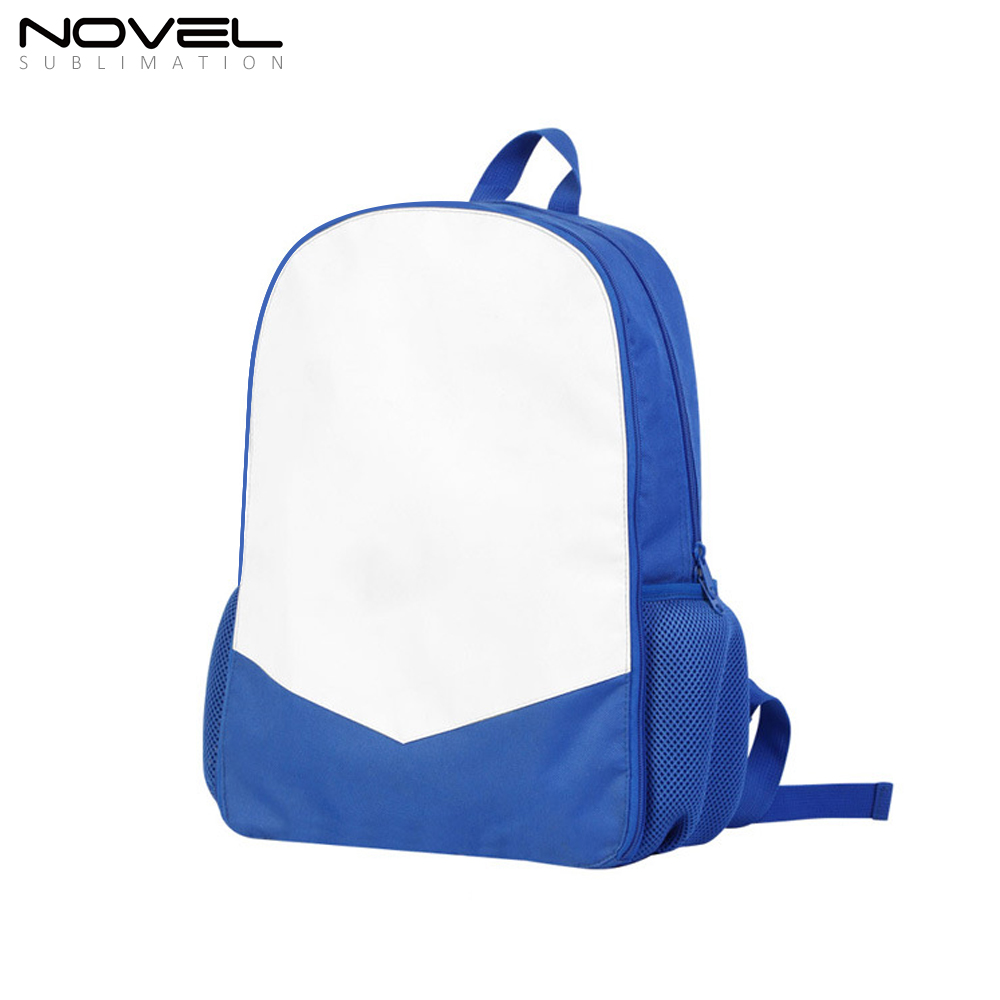 Sublimation Customized Backpack School Bag For Boys and Girls Blank Inverted Triangle Area For DIY Printing