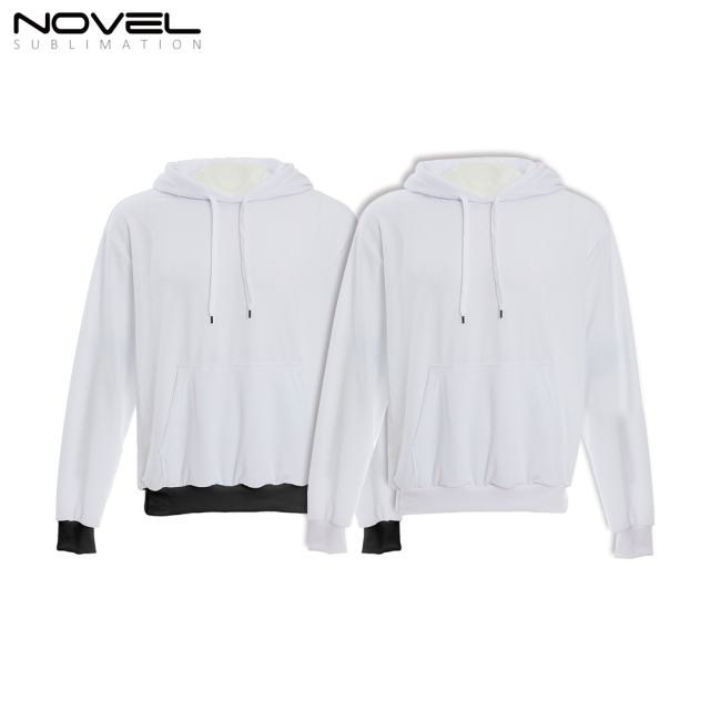 Blank Polyester Drawstring Hoodie For Sublimation Printing Customized Logo