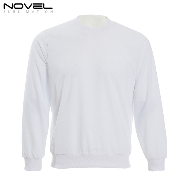 Blank Polyester Sweatshirt For Sublimation Printing Long Sleeve Jumper