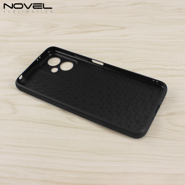 Smooth Sides!!! Sublimation Blank 2D TPU Phone Case Cover With Metal Insert For Redmi Note 12 5G