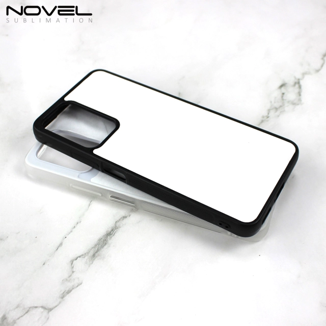 Smooth Sides!!! Sublimation Blank 2D TPU Phone Case Cover With Metal Insert For Redmi Note 12 5G