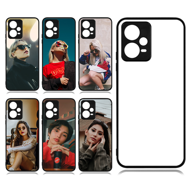 Smooth Sides!!! 2D TPU Phone Cover With Metal Insert For Redmi Note 12 Pro Plus 5G For Customized Sublimation Printing