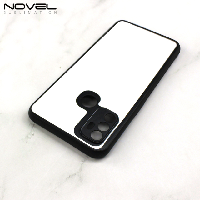 Smooth Sides!!! For Oppo A53/A32 /A53S/ A8 /A31/ A91/A92S / Reno 4Z Sublimation 2D TPU Case Cover With Aluminum Insert DIY Silicone Cell Phone Shell