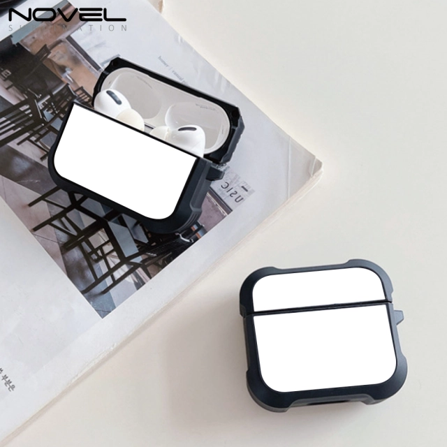 Sublimation Plastic Four Corner Anti-drop Earphone Case For Airpods Pro For  Airpods 1/2/3 DIY Earphone Holder