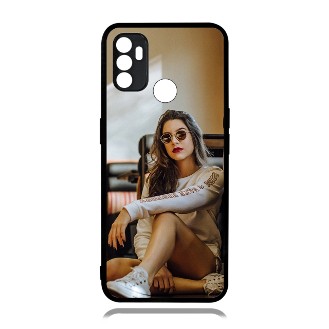 Smooth Sides!!! For Oppo A53/A32 /A53S/ A8 /A31/ A91/A92S / Reno 4Z Sublimation 2D TPU Case Cover With Aluminum Insert DIY Silicone Cell Phone Shell