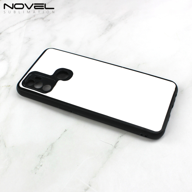Smooth Sides!!! For Oppo A53/A32 /A53S/ A8 /A31/ A91/A92S / Reno 4Z Sublimation 2D TPU Case Cover With Aluminum Insert DIY Silicone Cell Phone Shell