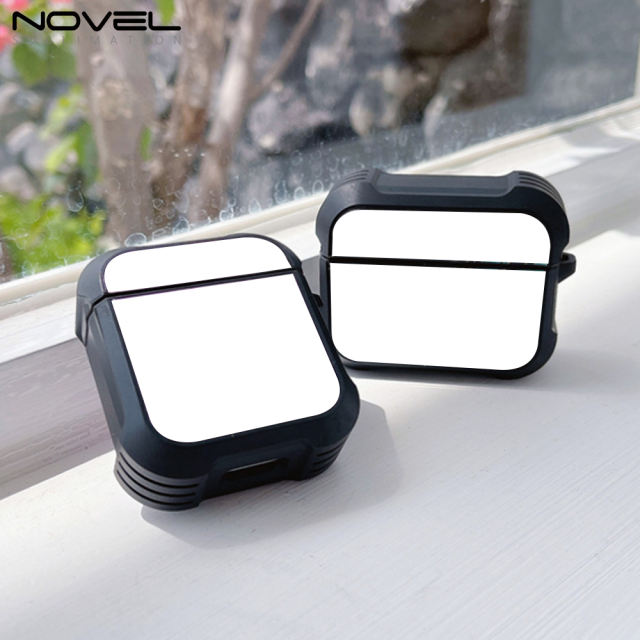 Sublimation Plastic Four Corner Anti-drop Earphone Case For Airpods Pro For  Airpods 1/2/3 DIY Earphone Holder