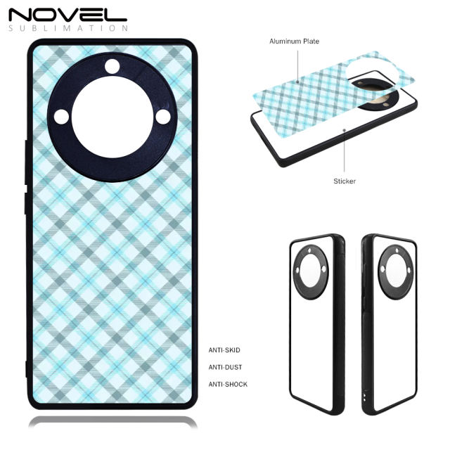 Blank Sublimation 2D TPU Case Cover With Aluminum Sheet for Huawei Honor X40 5G