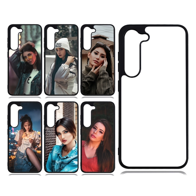 For Samsung S23 Plus 2D TPU Phone Case Customized Phone Shell With Aluminum Sheet For Sublimation Printing