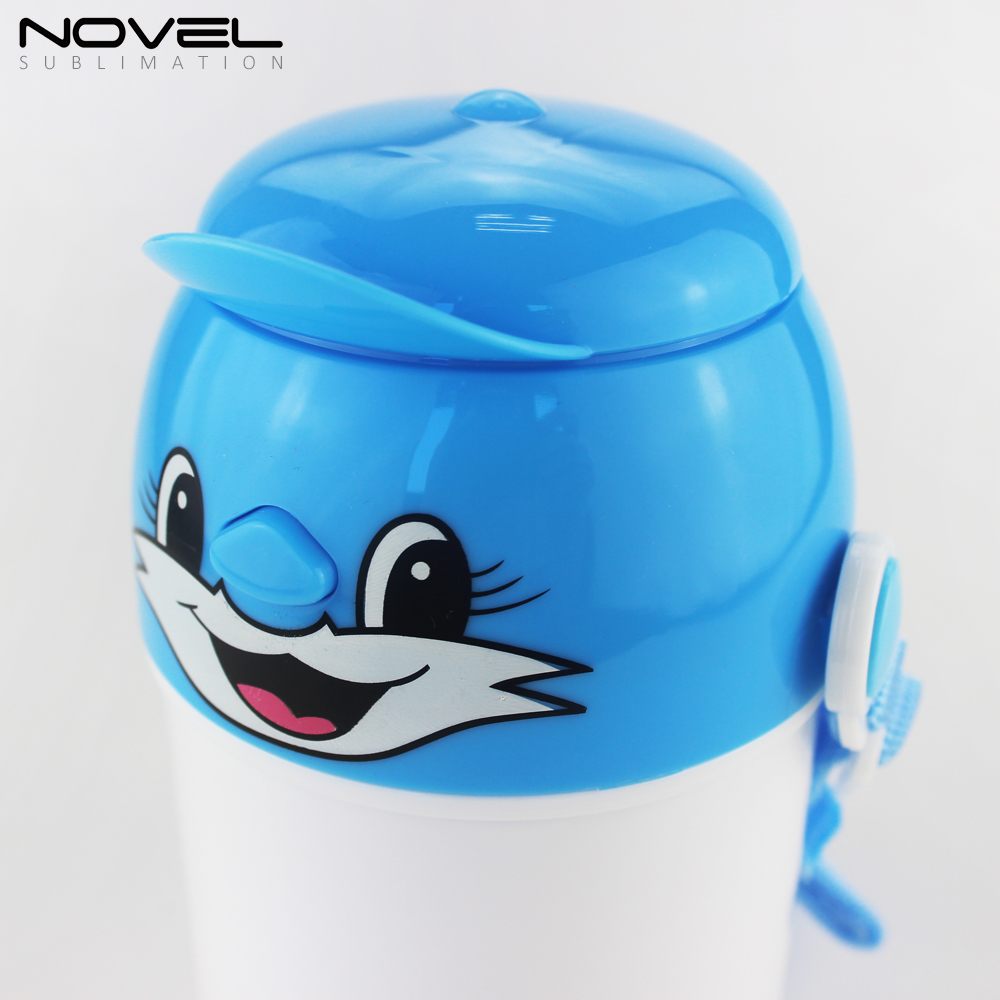 Special Price! Fashionable Sublimation Custom Design Kid Plastic Water Bottle,400ml -style 3