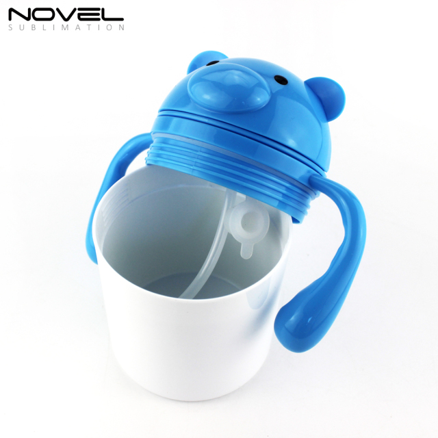 Fashionable sublimation custom design kid water bottle,250ml style