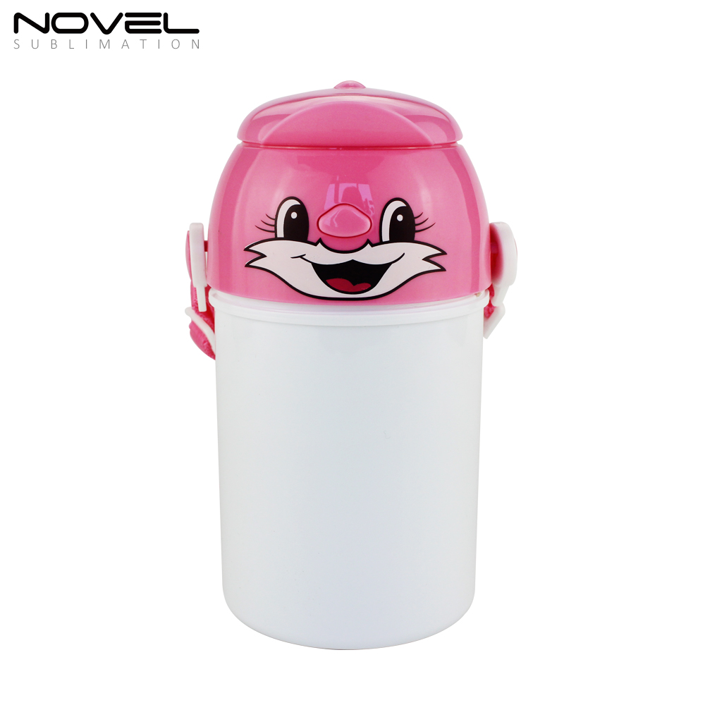 Special Price! Fashionable Sublimation Custom Design Kid Plastic Water Bottle,400ml -style 3