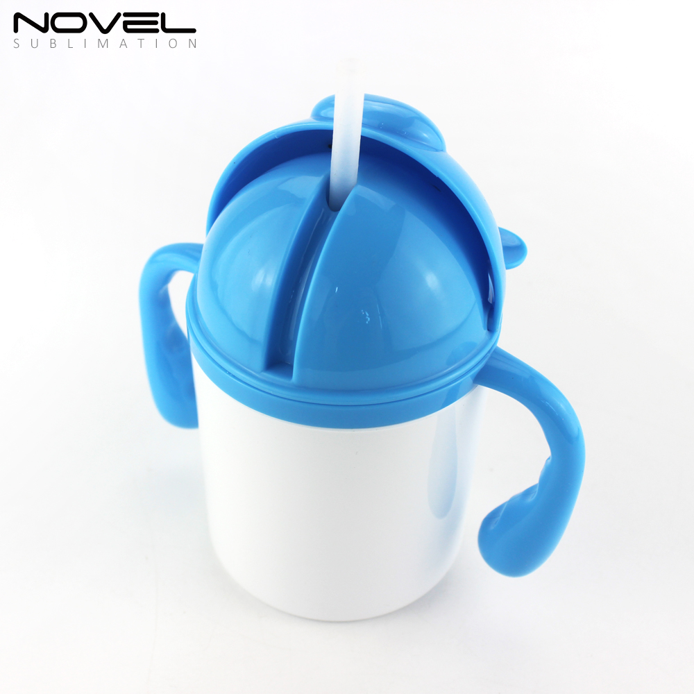 Fashionable sublimation custom design kid water bottle,250ml style