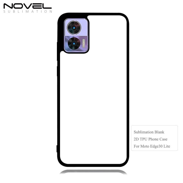 For Motorola Moto Edge 30 Lite Sublimation Soft Rubber 2D TPU+PC Phone Case Custom Logo Back Cover