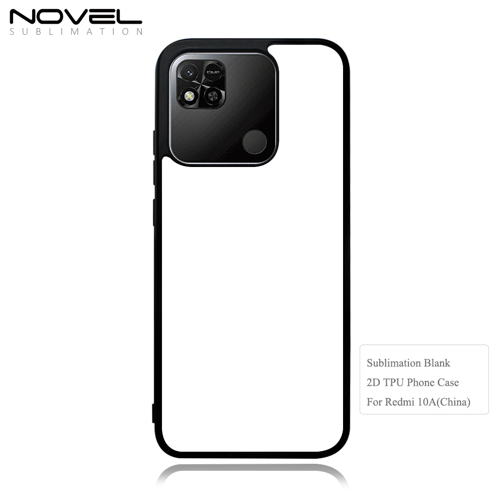 For Redmi 11 Prime 4G DIY Logo Sublimation Blank 2D TPU Phone Case With Aluminum Insert