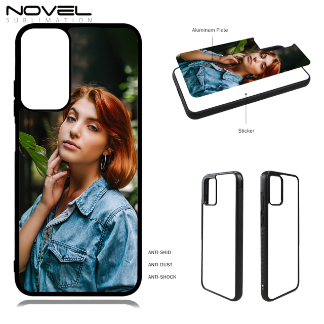 For Redmi 11 Prime 4G DIY Logo Sublimation Blank 2D TPU Phone Case With Aluminum Insert