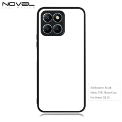 Smooth Sides!!! For Huawei Honor X8 5G Sublimation 2D TPU Cell Phone Case Cover With Aluminum Sheet