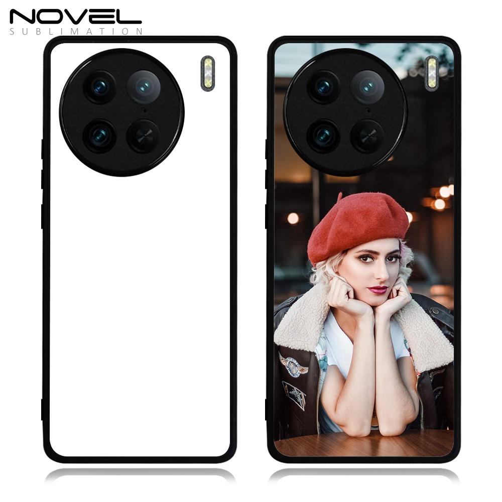 Smooth Sides!!! For Vivo X90 Pro Plus DIY Sublimation TPU+PC Back Cover 2D Rubber Phone Shell