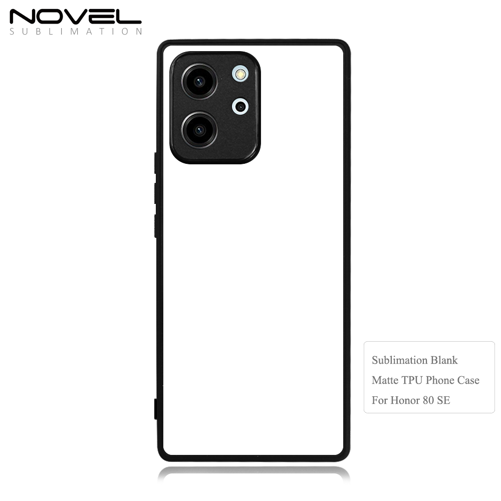 For Huawei Honor 80 SE Sublimation Phone Case 2D TPU+PC Back DIY Phone Cover With Aluminum Insert