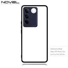 Smooth Sides!!! For Vivo S15 Blank 2D TPU Phone Case Silicone Cover With Aluminum Sheet For Sublimation Printing
