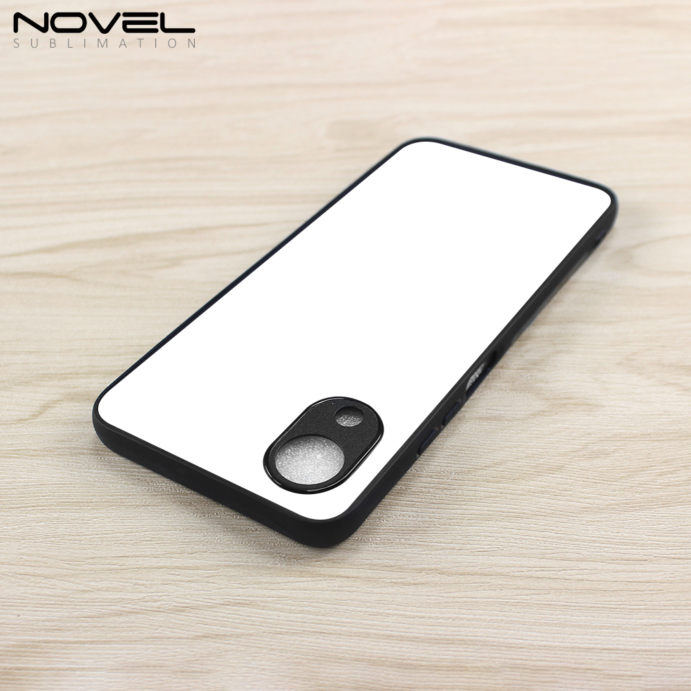 Smooth Sides!!! For Oppo A17K 2D TPU Case Cover With Aluminum Insert Sublimation DIY Silicone Cell Phone Shell