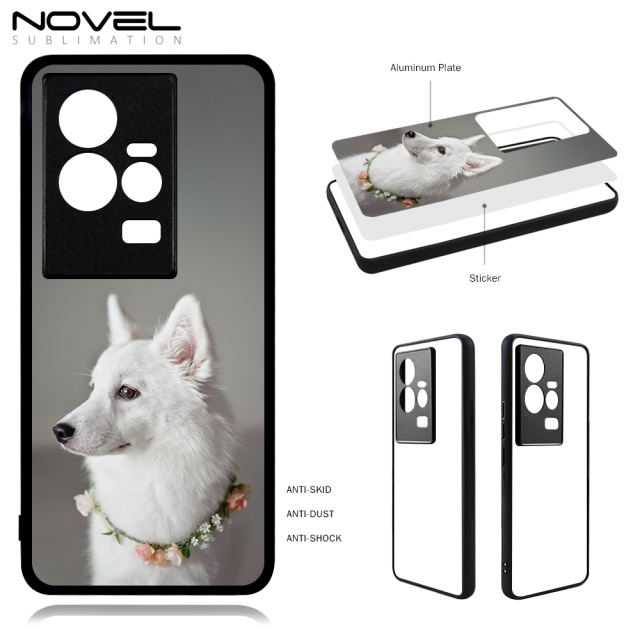 Smooth Sides!!! For Vivo IQOO 11 5G Custom Phone Case Soft Silicone 2D TPU+PC Phone Shell With Aluminum Insert For Submation Printing