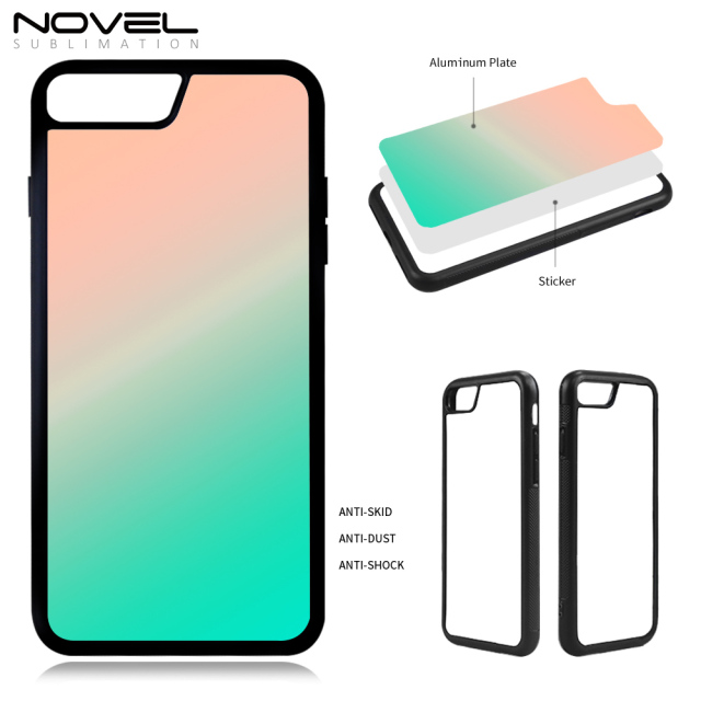 For iPhone 7/8 Plus Sublimation Blank 2D TPU Rubber Phone Case