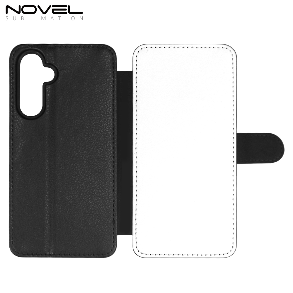 Sublimation Wallet Phone Case for Samsung A54,A34 5G Kickstand Card Holder Slot Magnetic Flip PU Leather Shockproof Case support customization