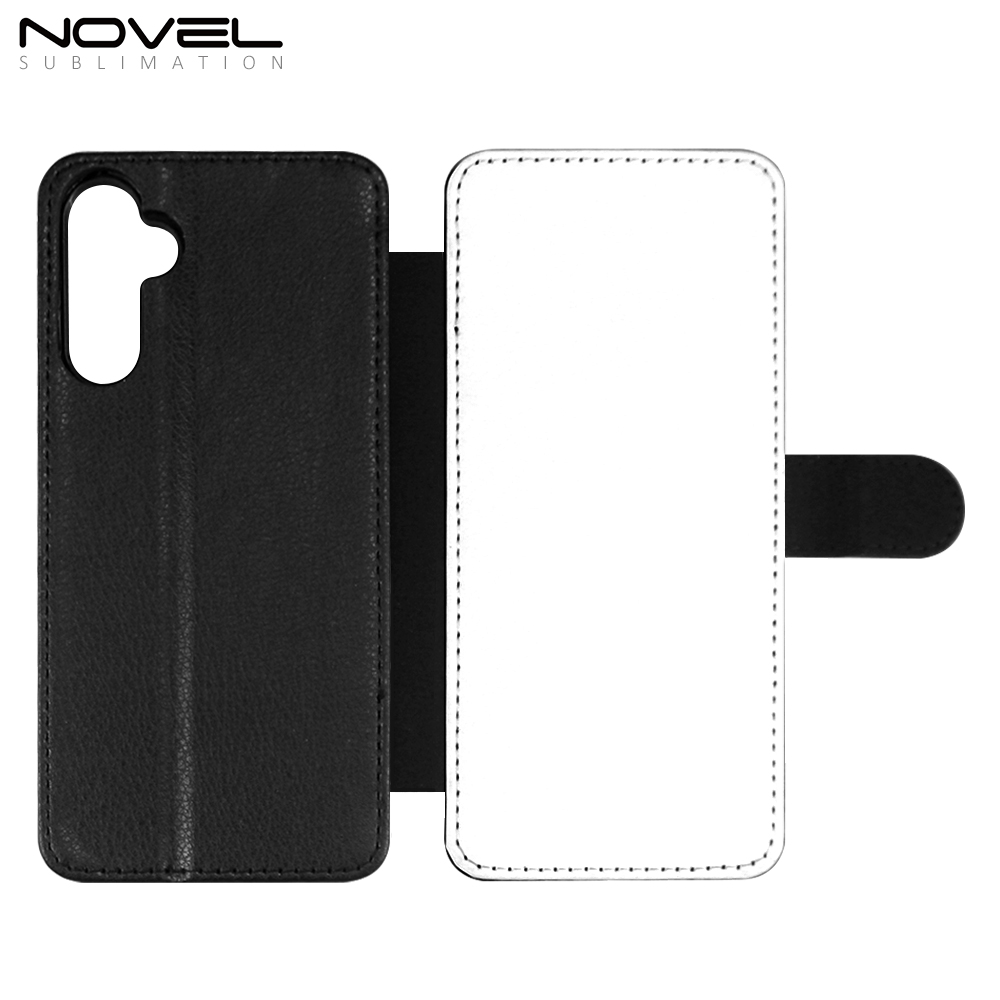 Sublimation Wallet Phone Case for Samsung A54,A34 5G Kickstand Card Holder Slot Magnetic Flip PU Leather Shockproof Case support customization