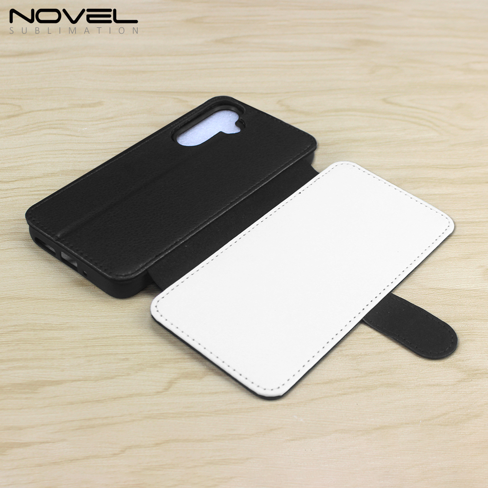 Sublimation Wallet Phone Case for Samsung A54,A34 5G Kickstand Card Holder Slot Magnetic Flip PU Leather Shockproof Case support customization