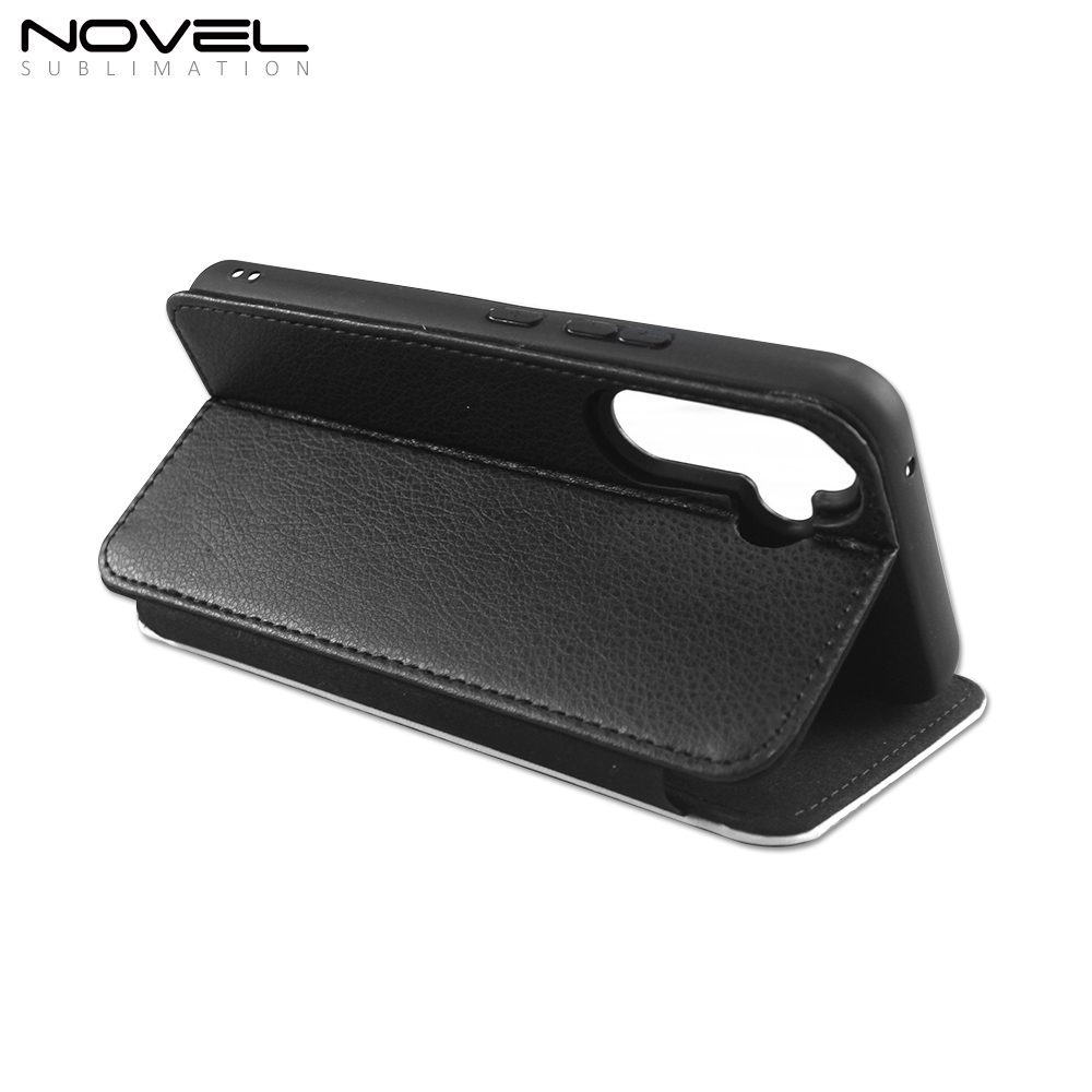 Sublimation Wallet Phone Case for Samsung A54,A34 5G Kickstand Card Holder Slot Magnetic Flip PU Leather Shockproof Case support customization