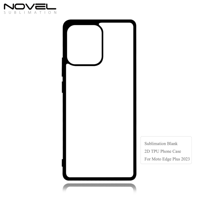 New Arrival Sublimation blank 2D TPU Phone Case for Moto Edge Plus 2023 DIY Shell With Aluminum Sheet