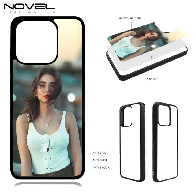 New Arrival Sublimation blank 2D TPU Phone Case for Redmi 12C/11A DIY Shell With Aluminum Sheet