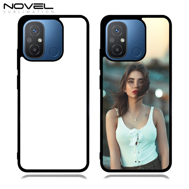 New Arrival Sublimation blank 2D TPU Phone Case for Redmi 12C/11A DIY Shell With Aluminum Sheet