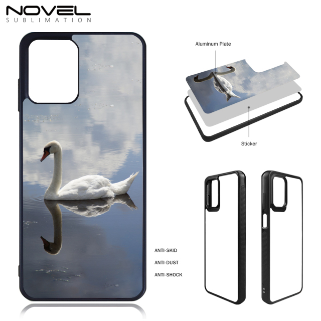 New Arrival Sublimation blank TPU Phone Case for Moto G73 DIY Shell With Aluminum Sheet