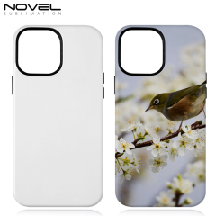 New Arrival 2in1 3D Coating case Sublimation cover customized DIY Cell Phone case for iPhone series