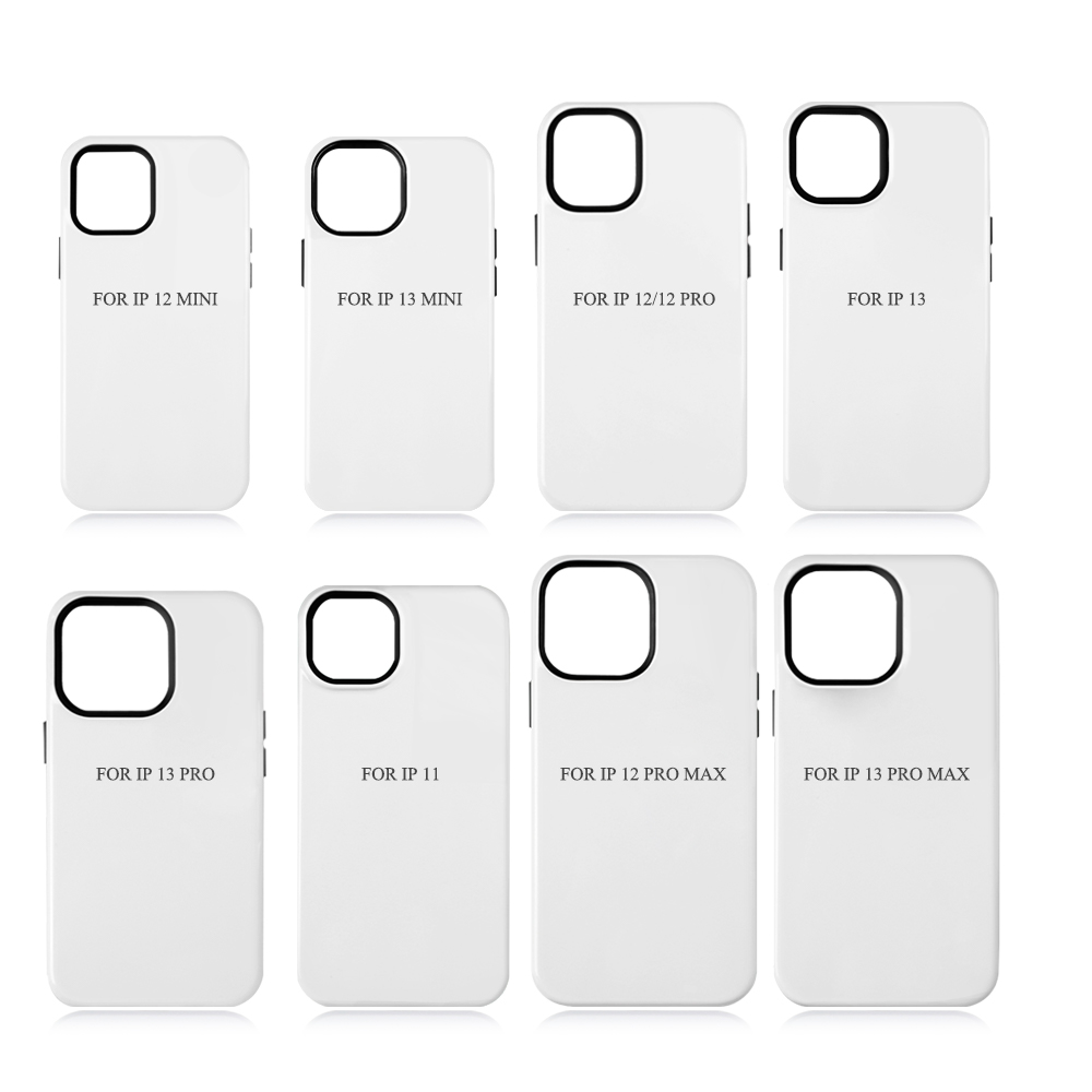 New Arrival 2in1 3D Coating Case Sublimation cover customized DIY Cell Phone case for iPhone 15 Series