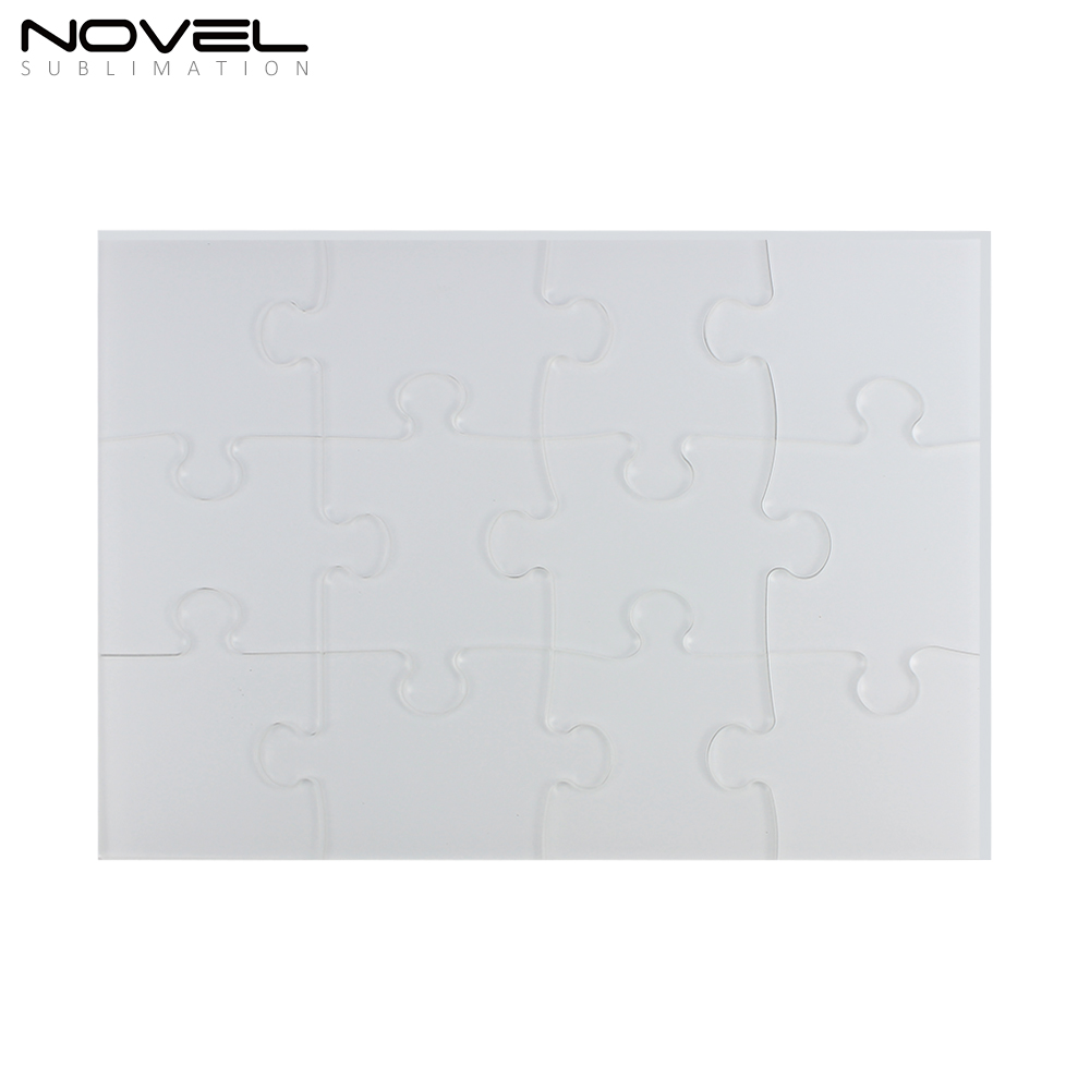 Sublimation Blank Acrylic Puzzle Jigsaw- Retangle/ Heart/ Square