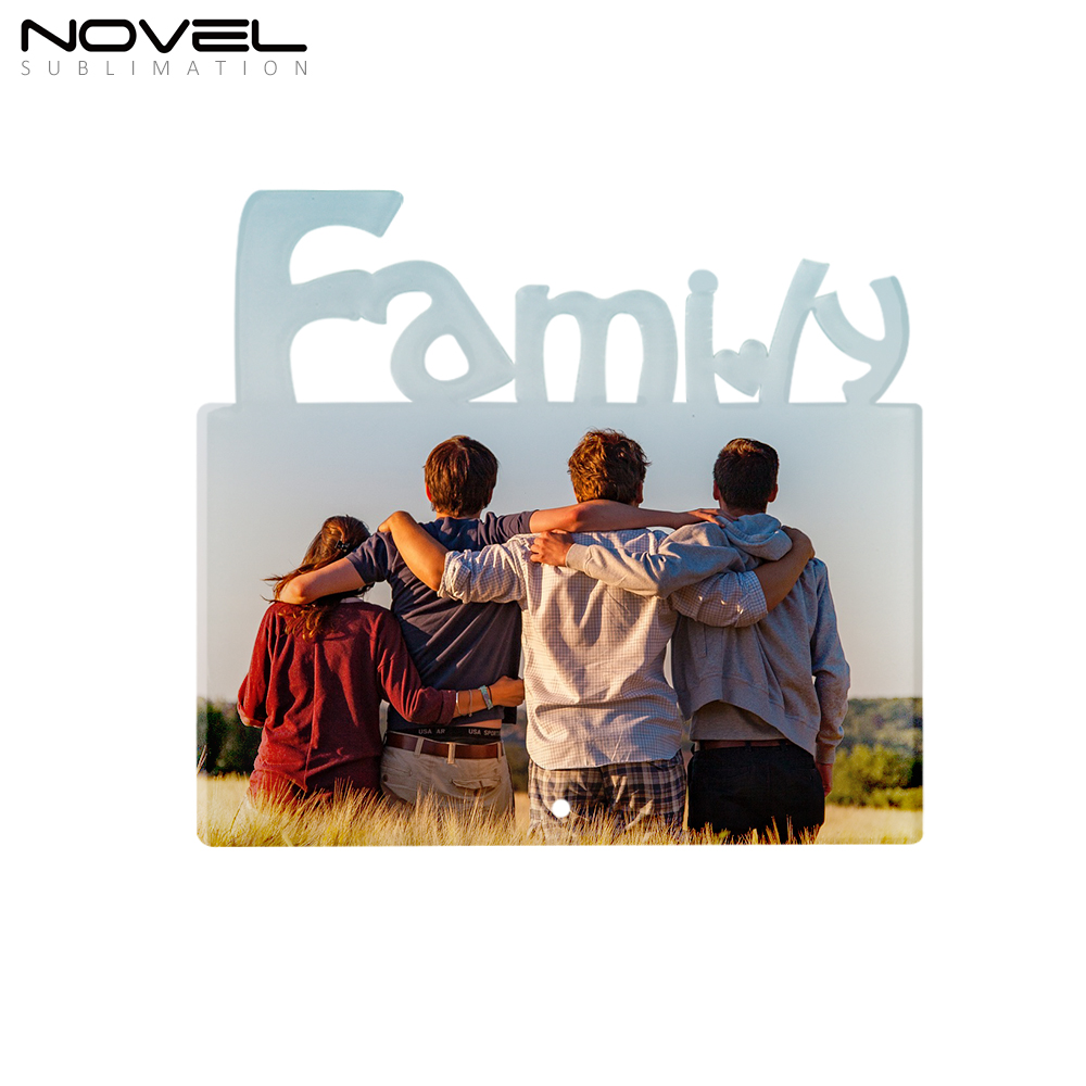 Sublimation Acrylic Blank Photo Frames with 9 shapes Desktop Display Designed for Valuable Pictures