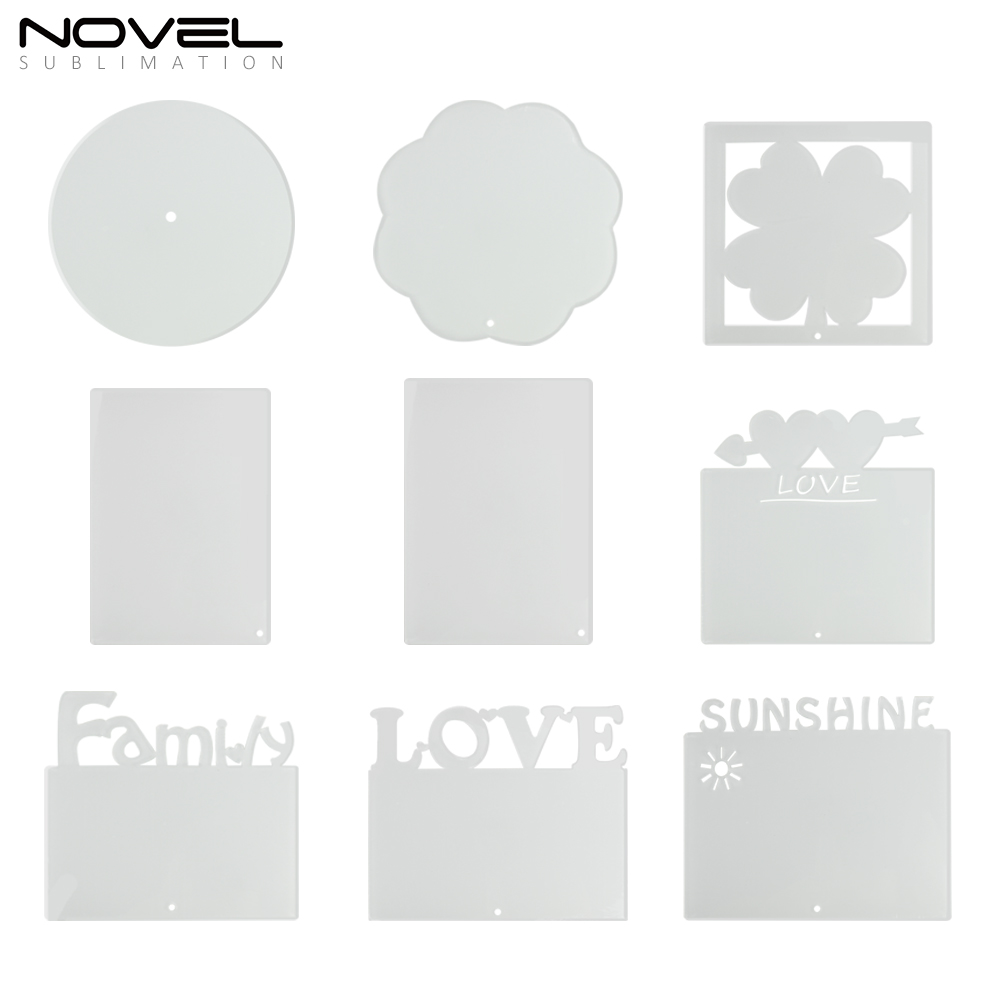 Sublimation Acrylic Blank Photo Frames with 9 shapes Desktop Display Designed for Valuable Pictures