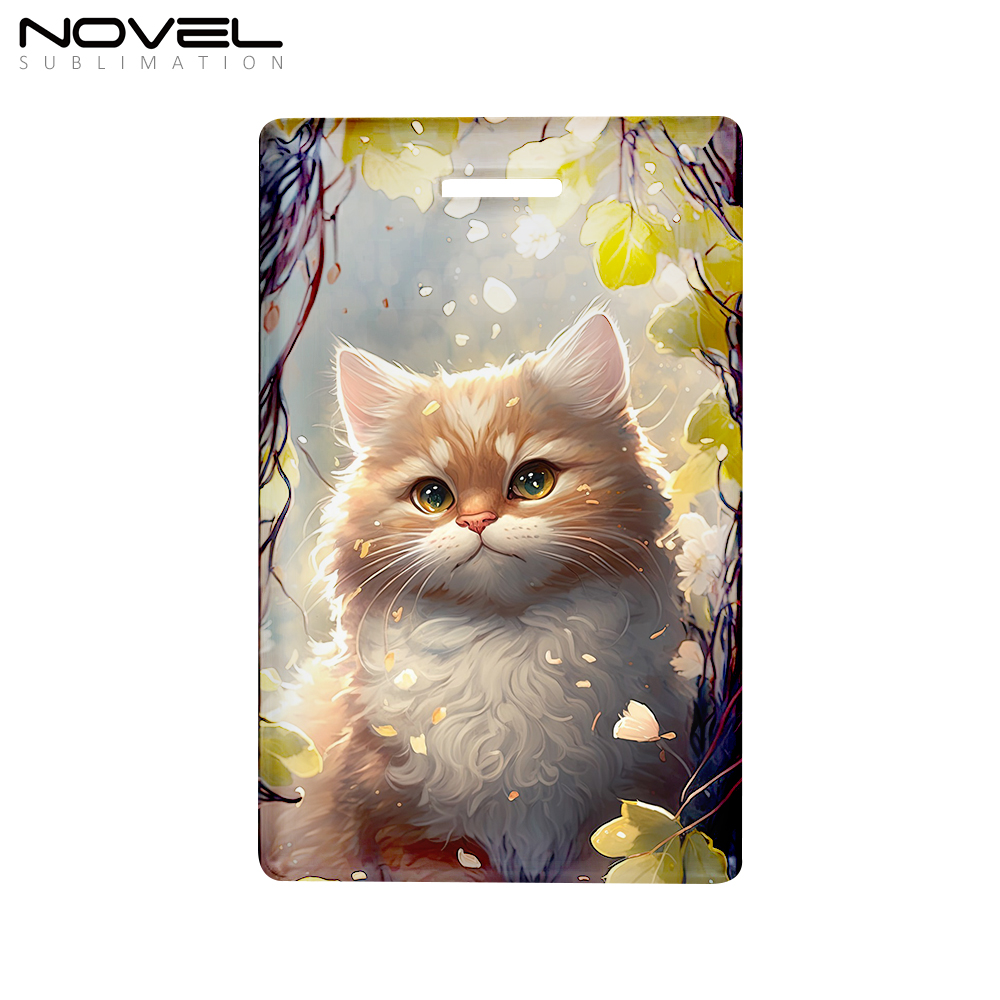 Sublimation Blank Acrylic Luggage Tags/Reserved Seating Tags/Wedding Place Cards with 13 Shapes Matching Leather Belt