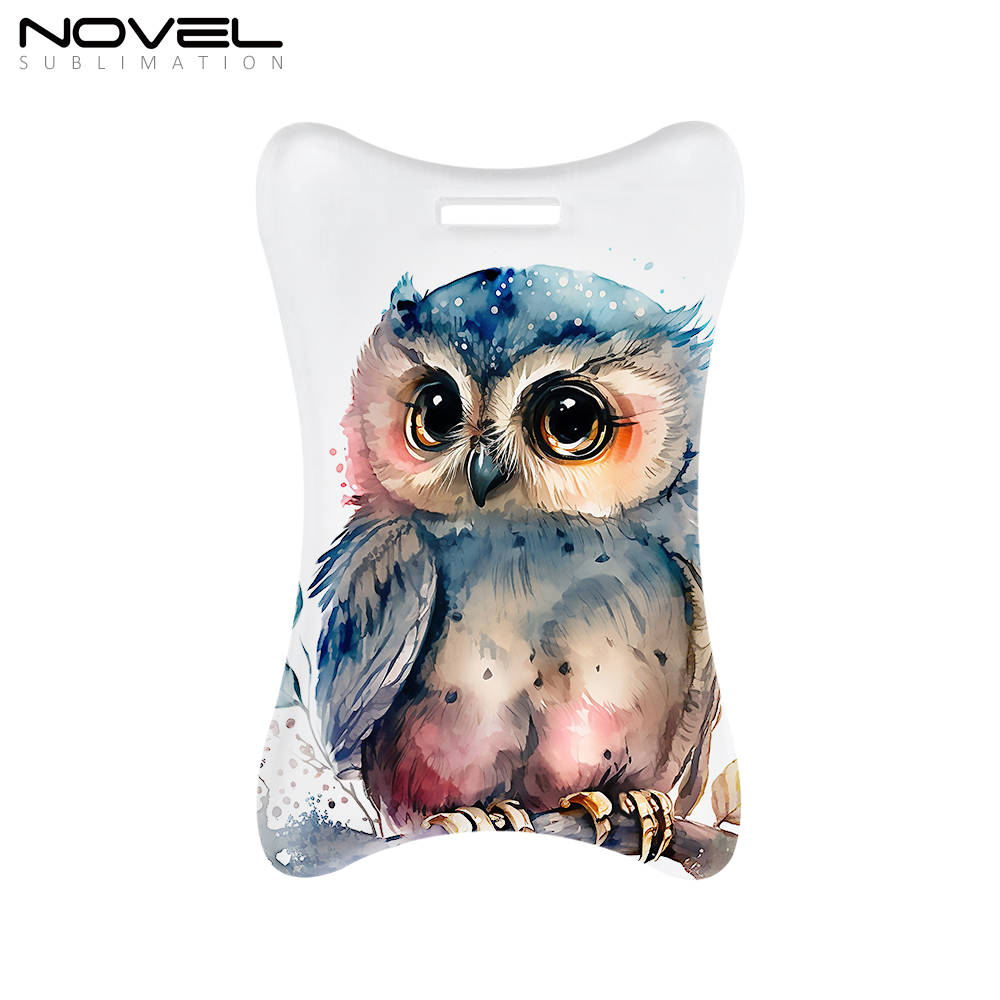 Sublimation Blank Acrylic Luggage Tags/Reserved Seating Tags/Wedding Place Cards with 13 Shapes Matching Leather Belt