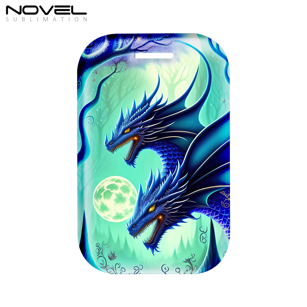 Sublimation Blank Acrylic Luggage Tags/Reserved Seating Tags/Wedding Place Cards with 13 Shapes Matching Leather Belt