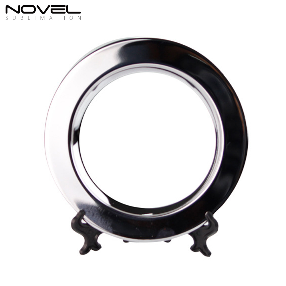 New Arrival Sublimation Metal Silver Blank Plates Heat Tranfer Printing Decorative Plate with 5 shapes