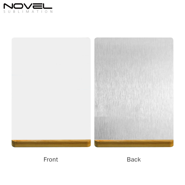 New Arrival 9 Styles Bamboo Crafts Sublimation Blanks Aluminum Photo Frame